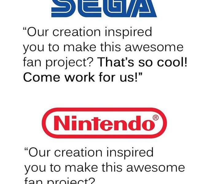 Sega vs. Nintendo Meme