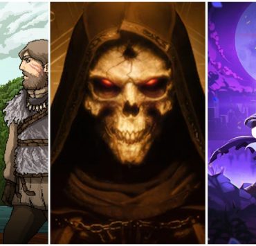 Ten Awesome Switch Sales Happening Now - List Image Featuring Please The Gods, Diablo Prime Evil, and Skul - The Hero Slayer