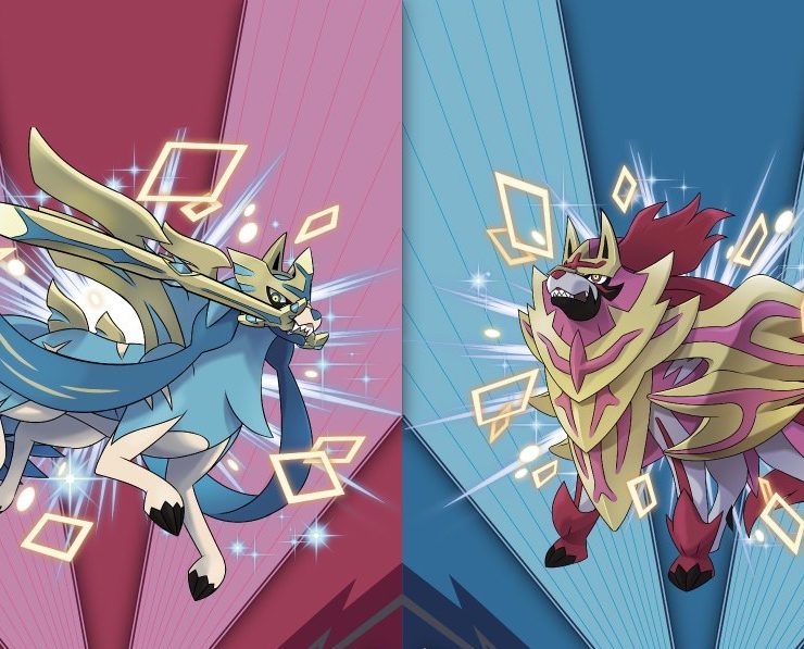 Shiny Zacian and Zamazenta