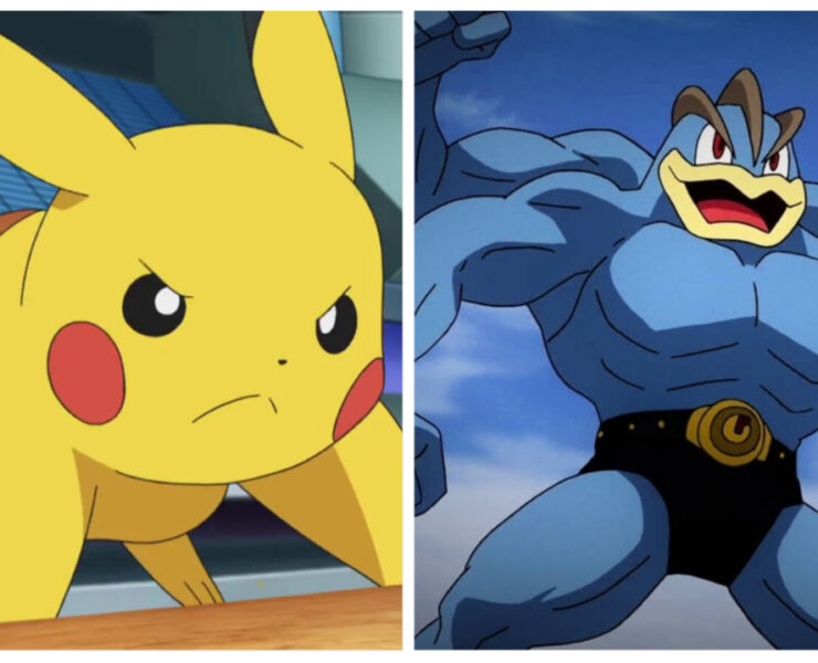 Pokémon Dual Typings Featured Image - Pikachu and Machamp