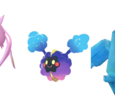 Shiny Pokémon Crobat, Cosmog and Regice