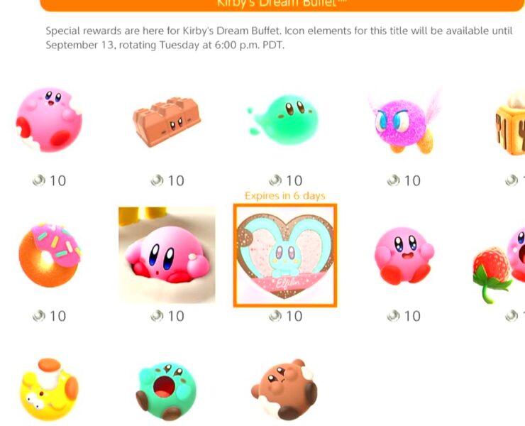 kirby's dream buffet