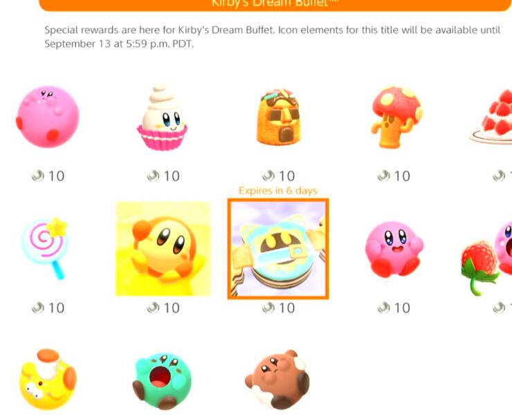 kirby's dream buffet