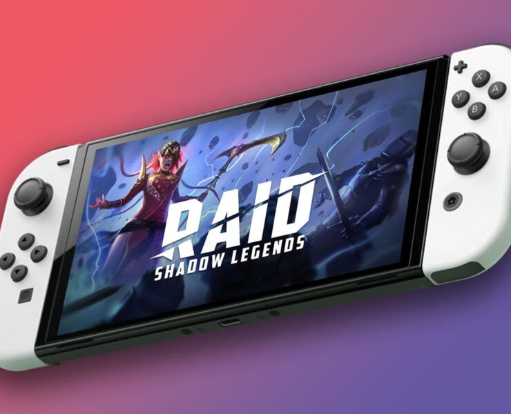 raid shadow legends showing on the nintendo switch