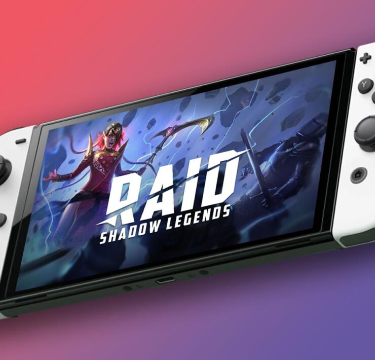 raid shadow legends showing on the nintendo switch