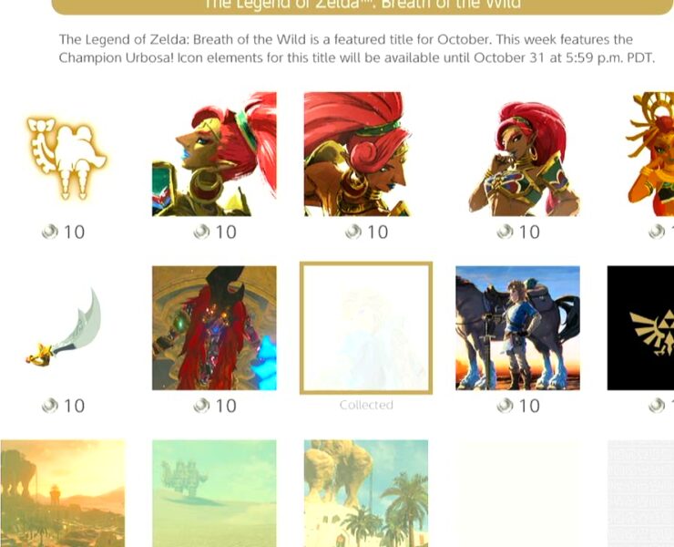 breath of the wild icon parts