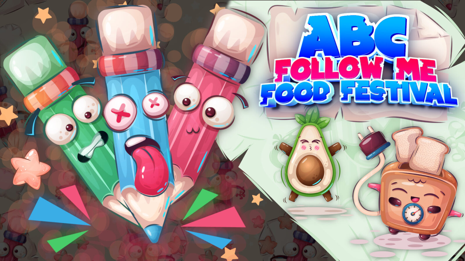 ABC Follow me: Food Festival title screen