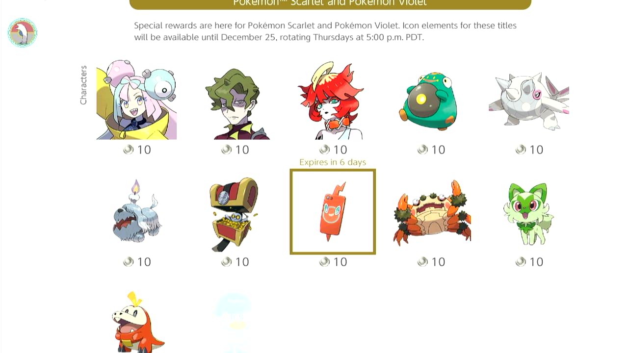 pokemon scarlet and violet icon parts